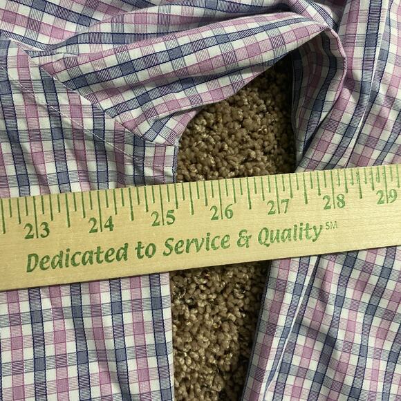 UNTUCKit Shirt Mens 2XL Slim Tall Plaid Wrinkle Free Button Down Dress Shirt - Picture 8 of 9